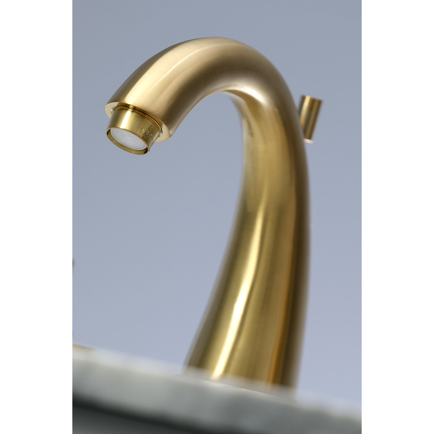 Kingston Tulare KS2967DX - Concord Two-Handle 3-Hole Deck Mount Widespread Bathroom Faucet with Brass Pop-Up, Brushed Brass — thumbnail 2